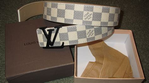 louis vuitton damier azur belt fake